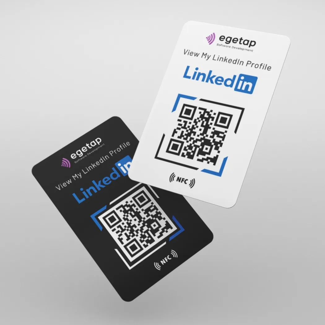 LinkedIn NFC Business Card Smart QR Follow Connect Card for Professionals and Companies