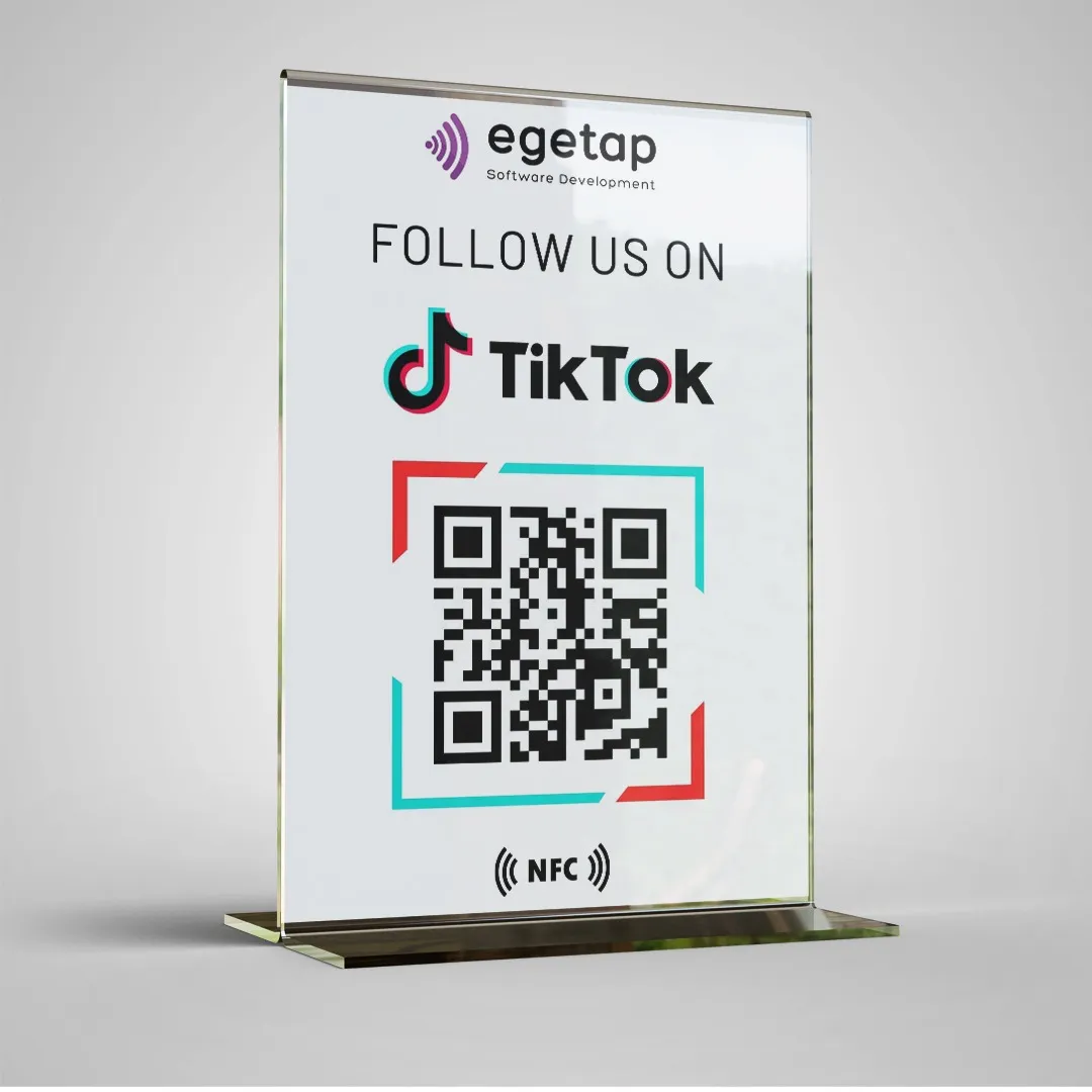 TikTok Social Media Stand NFCQR Follow Engagement Tool