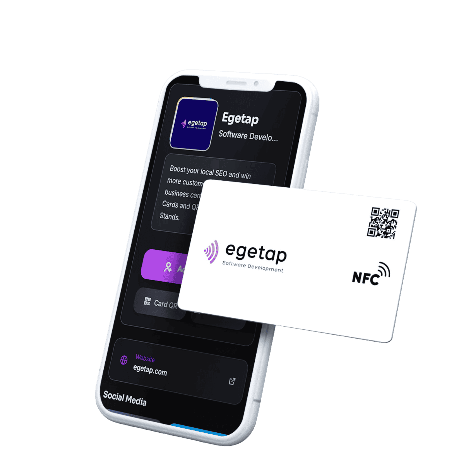NFC digital business card examples: mobile-friendly and trackable designs
